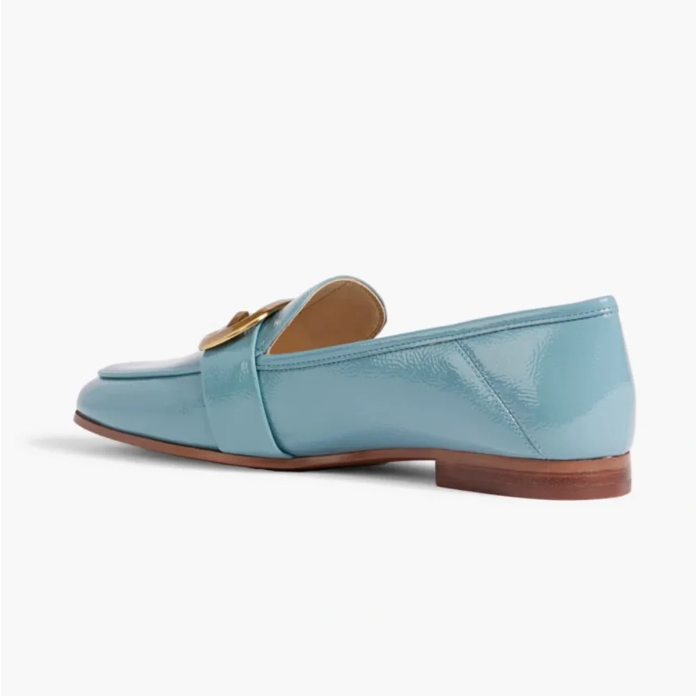 SAM EDELMAN Leonie Buckle Faux Patent Leather Loafers - Women’s Size 6 - New - Picture 8 of 10